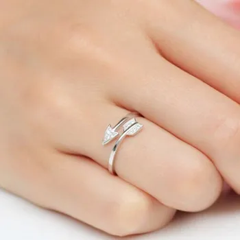 Ajustable anillo de moda Chapado Reguliuojamas para las mujeres anillos regalo de boda compromiso kristalų (lcd)