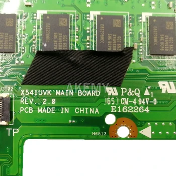 Akemy X541UVK motininės plokštės i7-6500U CPU, 8GB RAM V2G Už Asus X541UVK X541UJ X541UV F541U R541U nešiojamas plokštė