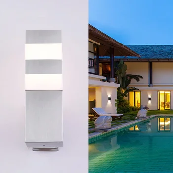 Aliuminio Waterfool Arandela LED Sieninis Apšvietimas vidaus Apšvietimo Sconce Sienos Lempa, Miegamojo, Vonios kambario, Vonios Veidrodis Šviesos Armatūra