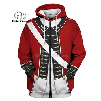 Amerikos Revoliucinės Karo kostiumas 3d hoodies Palaidinukė juokinga Harajuku ilgomis rankovėmis streetwear moterų, vyrų, Helovyno cosplay apranga