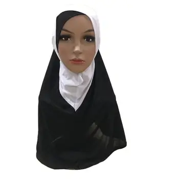 Amira Moterų Musulmonišką Hidžabą Šalikas Galvos Dangtelis, Islamo Skarelė Arabų Lady Galvos Apdangalai Kratinys Vienas Gabalas Skara Pilnas Draudimas Malda Skrybėlę