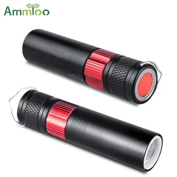 AmmToo Mini Q5 Vandeniui Led Žibintuvėlis Lampe Torche Šviesos Aliuminio 4modes Zoomable Led Penlight Žibintuvėlis Šviesos AA Baterija