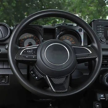 Anglies Pluošto ABS Vidinis Vairas Mygtuką Padengti Trim Tinka Suzuki Jimny 2019 2020