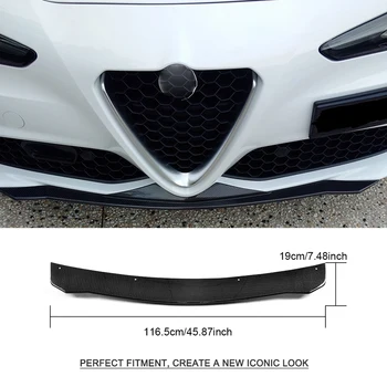Anglies Pluošto Priekinės Lūpos, Smakro Raštas Bamperis Prijuostė Skaldymo už Alfa Romeo Giulia Quadrifoglio Bazės Sedanas 4 Durų m. - 2018 m.