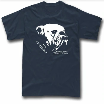 Anglų Buldogas T-shirt Šuo Grafinis Naujo Dizaino British Bulldog S-3XL vyriški trumpomis Rankovėmis Atsitiktinis Tee