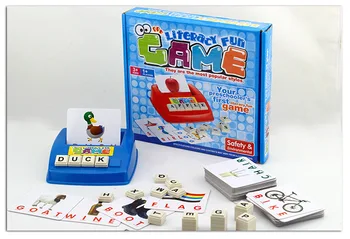 Anglų kalbos Žodžių Mokymasis Įspūdį Žaislas Raidę, Mašina Kortelės Rašybos Žaidimas Švietimo Žaislai vaikams Raštingumo su Kortelėmis