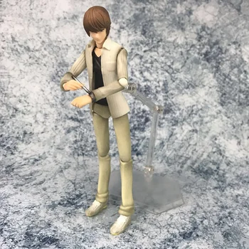 , Anime Death Note, Yagami Light PVC Veiksmų Skaičius, Kolekcionuojamos lėlės Modelio žaislas 16cm figma