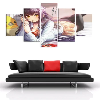 Anime JK Mergina 5 Gabalas, Drobė, Tapyba, Plakatas Grožio Sistemą Sienos Meno Dekoro Šiuolaikinės Modulinės Apdailos Nuotrauką