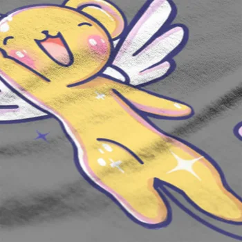 Anime T-shirt CardCaptor Sakura Fanart - Kero Medvilnės Didmeninės Drabužių trumpomis Rankovėmis Retro Cool Plius Dydis Drabužių 26229