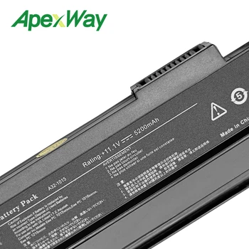 Apexway 6 Ląstelių 11.1 v A32-1015 Nešiojamas baterija ASUS Eee PC 1011B 1011BX 1011C 1011CX 1011P 1011PDX 1011PD 1011PN 1011PX