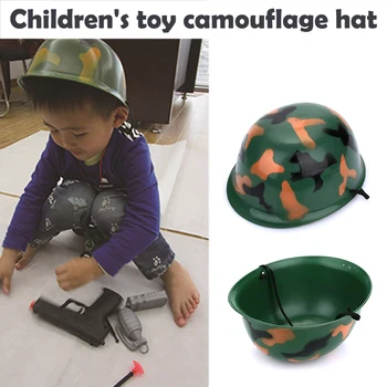 Apsimesti, Vaidmuo Žaisti Modeliavimas Kamufliažas Helmet Hat Žaislai Statybos Juokingi Dalykėliai Kūrybos Vaikas, Kūdikis, Kalėdų Dovana Juguetes Zabawka