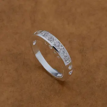 AR475 Karšto sterlingų žiedas, bižuterijos, nuostabų /aupajlwa avjajmqa sidabro spalvos