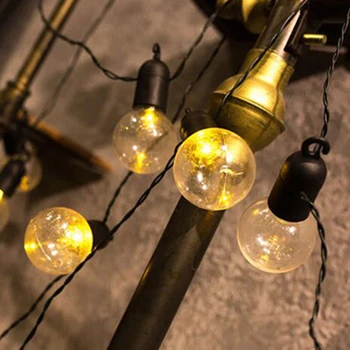 Atostogų Šviesos Grandinės Kamuolys LED String Apšvietimo 6M Baterija Lempos Lemputė Šviesos Eilutę Vandeniui Lauko Vestuvės, Kalėdos, Led Eilutę