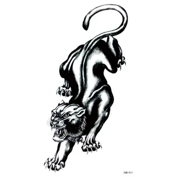 Atsparus vandeniui Laikina Tatuiruotė Lipdukas tigras, liūtas gyvūnų juodojoje meno tatto lipdukai 