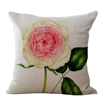 Aukštos Kokybės 1 vnt Elegantiškas Gėlių Rose Modelio Sėdynės, apkabinti pagalvę padengti Dekoratyvinių Namų Kėdė, Mesti Pagalvės Atveju, 45*45cm P1001