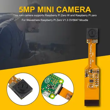 Aukštos Kokybės 5MP Mini Kamera Waveshare Aviečių Pi Nulio V1.3 OV5647 Moudle