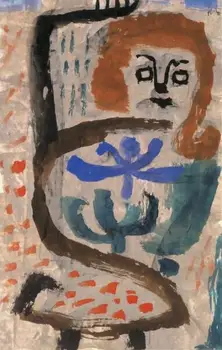 Aukštos kokybės Aliejaus tapybos Drobės Kopijos knibždėte knibžda (1938) Paul Klee Dažymas rankomis dažyti