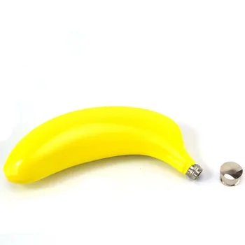 Aukštos Kokybės Juokinga Bananų Formos 5oz Nerūdijančio plieno Flagon Vyno Puodą degtinės, Viskio Klubo Kolbos Lauko