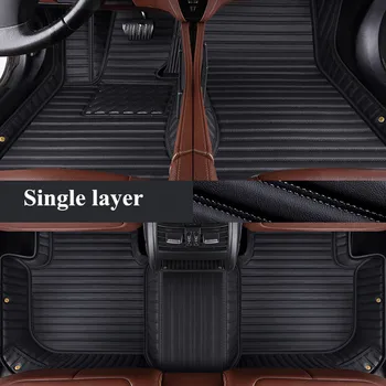 Aukštos kokybės kilimėliai! Custom specialių automobilių kilimėliai BMW 7 Serijos G12 ilgai 2020-2016 patvarus, atsparus vandeniui dviejų sluoksnių automobilių kilimai