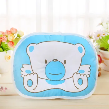 Aukštos kokybės Kūdikių patalynės spausdinti lokys ovalo formos medvilnės Baby Bear pagalvė