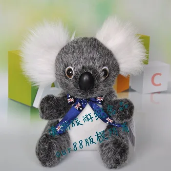 Aukštos kokybės prekių mielas bowtie koala 20cm pliušinis žaislas kūdikiui pliušinis žaislas kalėdų dovana d974