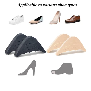 Aukštos obcasie batų priedai kojų kištukas įkištas į batų didįjį pirštą priekiniai sutirštės pagalvėle amortizatorius batų priedai