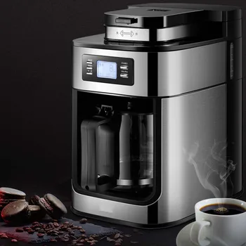 Automatinis Kavos Aparatas Home1.2L Elektrinis Kavos Aparatas Amerikos Kavos milteliai ir arbatos gamintojas Kavos beanGrinder Su Pot