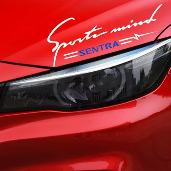 Automobilio stilius Lipdukas priekinis žibintas Gaubtu šviesą Atspindintys Lipdukai, Dekoras Įklija, Nissan Sentra b16 b17 2008 m. 2010 m. 2017 m. 2018 m priedai