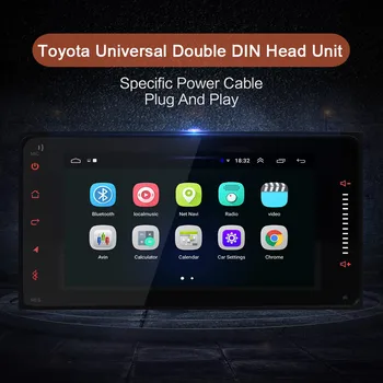 Automobilių 2DIN Android OS, 7 Colių Universalus Brūkšnys Vaizdo Grotuvas GPS WIFI Bluetooth Hean Vienetas Stereo Toyota Camry 