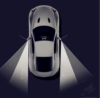Automobilių borderless maži, apvalūs aklojoje veidrodžių atbuline eiga pagalba Tesla Suzuki, Isuzu Daihatsu 
