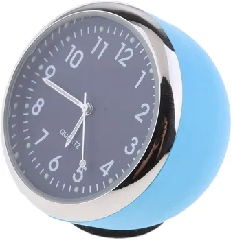 Automobilių Laikrodis Didelis Tikslumas Automobilio Prietaisų skydelis Laikrodis Klasikinis Stalo Mini Kvarco Laikrodis Automobilio Borto Maži, Apvalūs Luminated Laikrodis - mėlyna