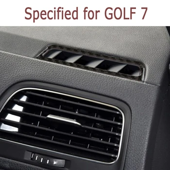 Automobilių stiliaus Volkswagen VW Golf 7 GTI R GTE GRNT MK7 2013-2017 prietaisų Skydelio Ventiliacijos Anga Anglies Pluošto Apdailos Lipdukai Priedai