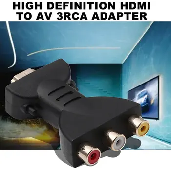 AV Skaitmeninio Signalo HDMI, 3 RCA Audio Adapter Component Video Converter For PC Projektorius Planšetiniai Kompiuteriai