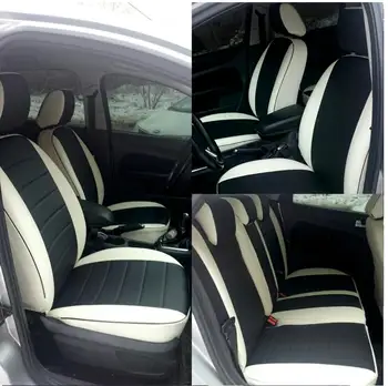 Avtochehly autopiloto sistema, Audi A6 (C7) (2011 +), ekokozha juoda + Pilka avtochehly avtochehol ekokozha apima mašinos salonas avtochehly sėdynių užvalkalai auto sėdynės