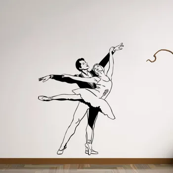 Baleto Šokėjai Ballerin Vinilo Sienos Lipdukas Namų Dekoro Kambarį Dailės Freskos Sienų Lipdukai Nuimamas