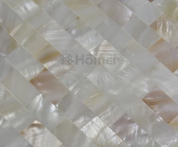 Balta motina perlų mozaikos plytų modelis gėlo vandens apvalkalas, mozaika, virtuvės backsplash plytelės, vonios kambarys, mozaikos plytelių