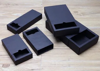 Balta pakuotė kartono dėžutė, juoda pakuotę dovanų dėžutėje rudo popieriaus stalčių dėžės išgalvotas šiuolaikinės subtilus stalčių lauke didmeninės