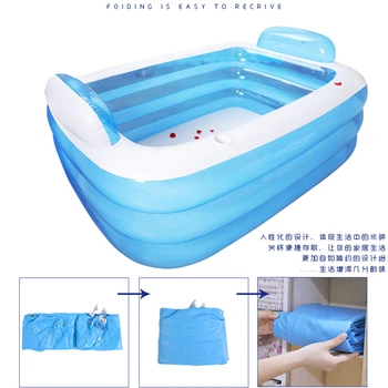 Baseinas PVC piscina inflavel adulto Dviguba vonia sutirštės suaugusiųjų baseinas padidinti izoliacija baseinai kūdikių vonia
