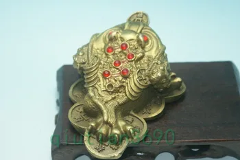 Bauda senosios Kinijos Unikalus Vario Raižyti Rupūžė Laimingas statula klasikinis keramikos namų dekoro meno kolekcija