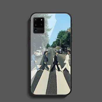 Beatle Rock Band Telefonas Grūdintas Stiklas Case Cover For Samsung Galaxy Note S 7 8 9 10 10E 20 Plus Lite Uitra Gana Mados Tendencija