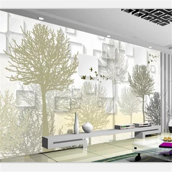 Beibehang Tapetai užsakymą didelis prabangiu gyvenimo kambario, miegamasis 3D elegantiškas minimalistinio medžių fone sienų apdaila tapetai