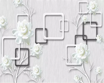 Beibehang Užsakymą 3D Foto Tapetai mados Rankomis Dažyti gėlių Sienos Freskos Tapetai Kambarį Miegamojo sienos 3d tapetai