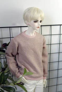 BJD Doll drabužiai tinka dėdė dydis kasdien laisvalaikio sumaišyti su Sidabro Pilkos spalvos rožinis megztinis lėlės priedai