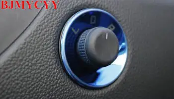 BJMYCYY Automobilių galinio vaizdo veidrodžio reguliavimas rankena, nerūdijančio plieno dekoratyvinis blizgančiais Už Chevrolet Cruze 2017 Automobilių Reikmenys