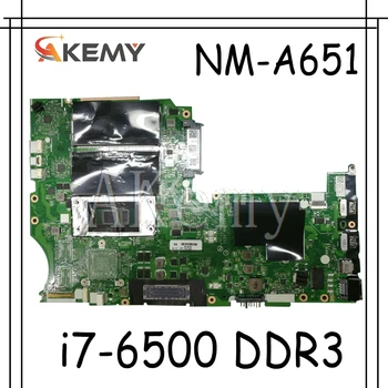BL460 NM-A651 plokštė Lenovo ThinkPad L460 nešiojamojo kompiuterio motininė plokštė PROCESORIUS i7 6500 DDR3 L460 motininės plokštės bandymą OK