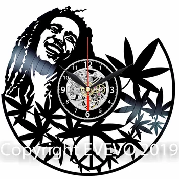 Bob Marley Sieninis Laikrodis Vinilo Vinilo Įrašas Retro Laikrodis Rankų Darbo Dovanų, Derliaus Stiliaus Kambarį, Namų Dekoracijas Puiki Dovana Laikrodis