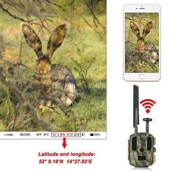 BOBLOV 4G Medžioklės Takas Kameros su GPS 4G Tinklo Medžiotojas Kameros Spąstus Foto LTE Laukinės gamtos Kameros 12MP GPS Miško Gyvūnijos Cam