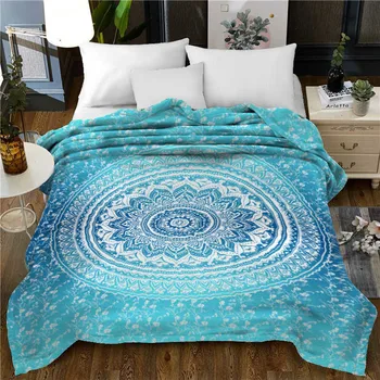 Bohemija antklodė 3d lovos antklodė vilnos antklodė Sherpa sofos oda antklodė su antklodes