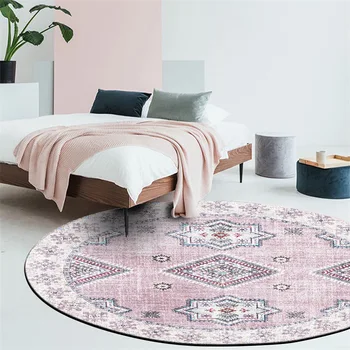 Bohemijos geometrinis etninės vėjo rožinis kilimas Mergaitė kambarį vaikams miegamasis kilimas minkštas salonas, kūdikių turas grindų kilimėlis kilimas namuose užsakymą