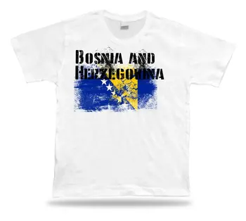 Bosnijos Ir Hercegovinos Vėliava Marškinėlius Marškinėliai Tee Viršų Miesto Žemėlapį Pagrindinių Etninių Grupių